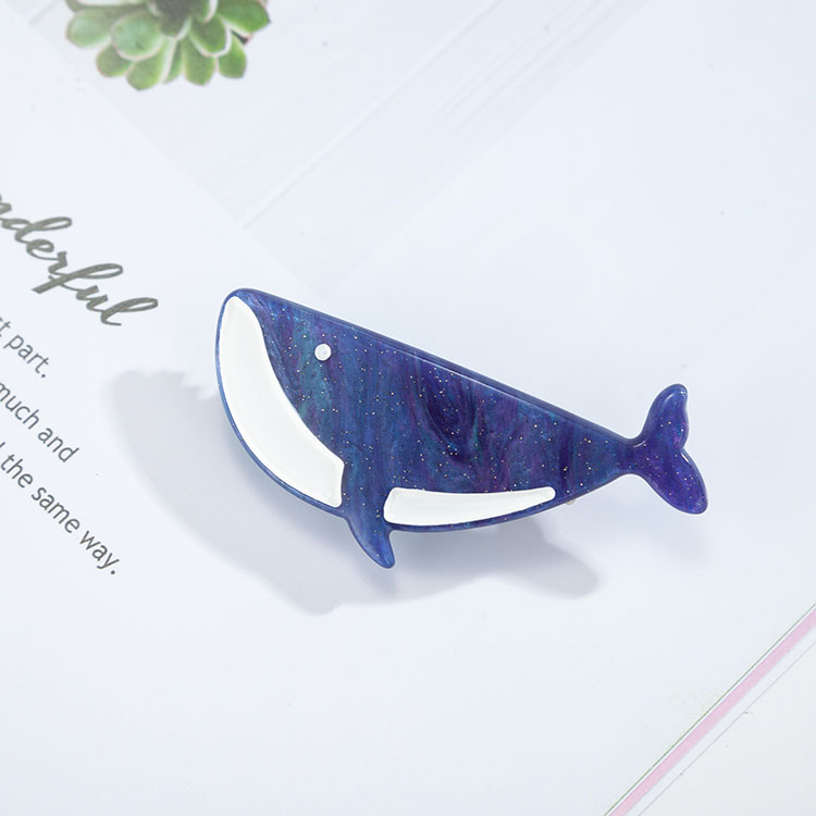 ins风小鱼公主发夹星空鸭嘴夹少女心发饰边夹批发