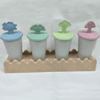 小麦秸秆冰棒冰淇淋制冰盒 冰格雪糕模具 创意家用冰箱自制冰盒