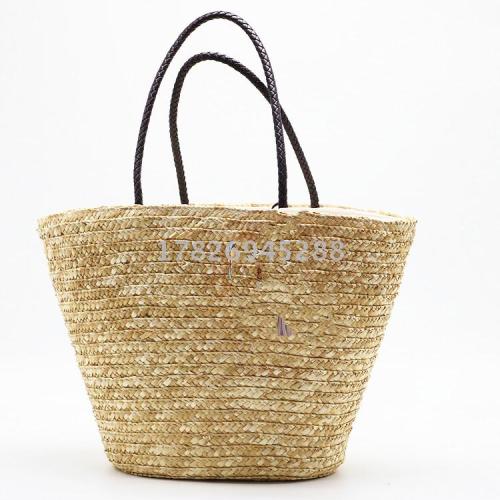 factory direct sales foreign trade export summer hot selling shoulder straw bag women‘s bag decoration is extra money