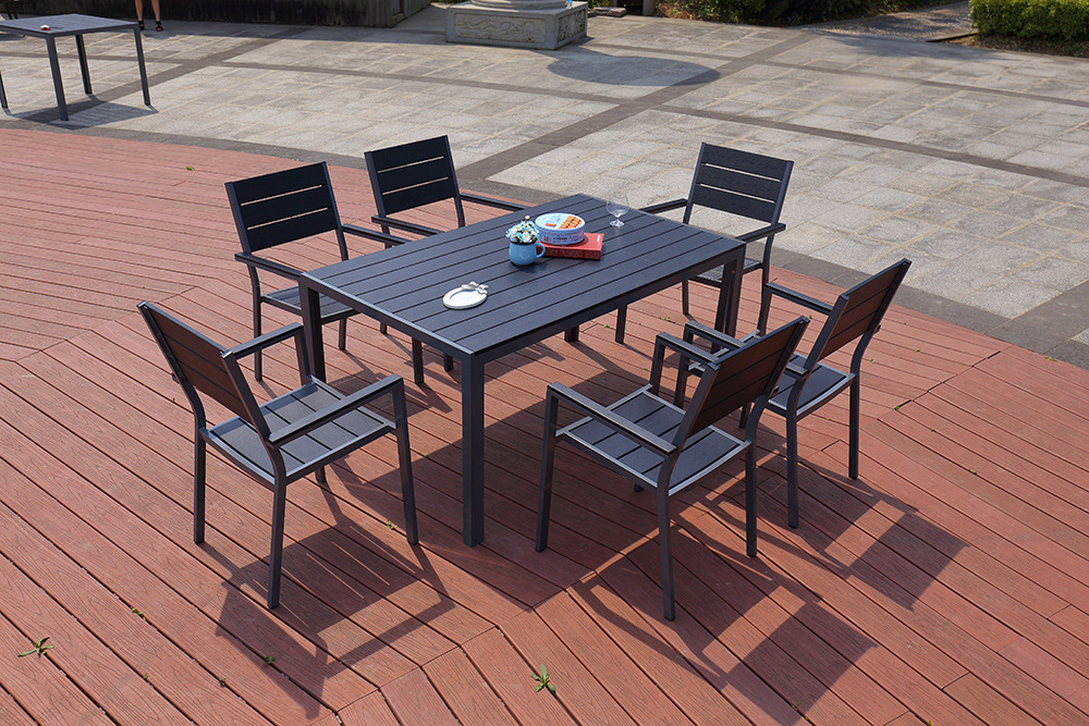 厂家直销户外塑木桌椅 室外阳台实木组合休闲桌椅 防腐木柚木家具