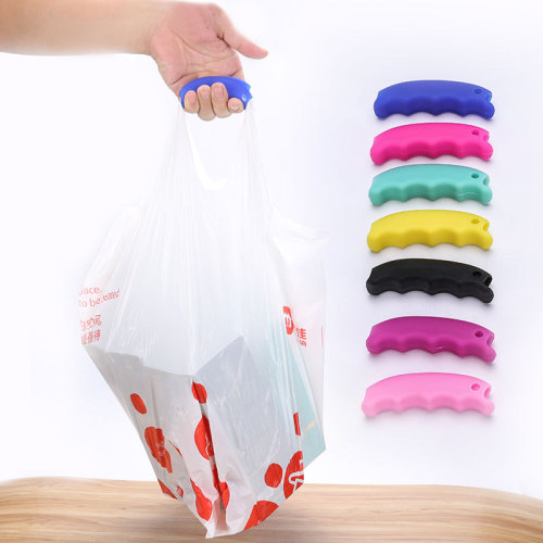 home anti-grip labor-saving bag handle silicone vegetable lifter shopping bag handle silicone lifter artifact