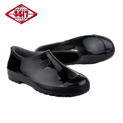 3517606 Men‘s Low-Top Rain Boots Short Rain Boots Short Black rain Shoes Ingot Water Boots Non-Slip Wear-Resistant