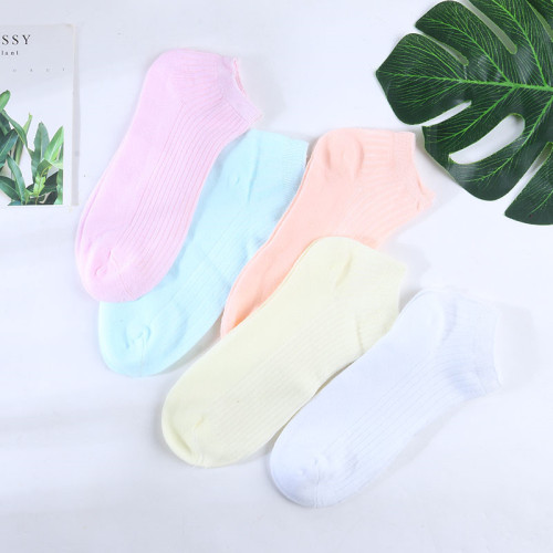 spring and summer women‘s socks shallow mouth cute japanese pure cotton women‘s boat socks summer thin low-top non-slip invisible socks