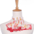 23.6”Women Square Scarf Floral Printed Ruffle Neck Wrap Scarves Head Scarf Kerchief Neckerchief Bandana for Women