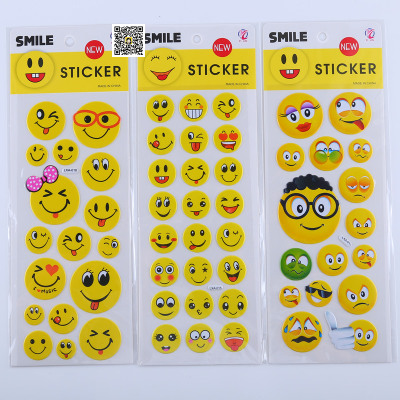 High Quality Smiles 3D stickers for kids
