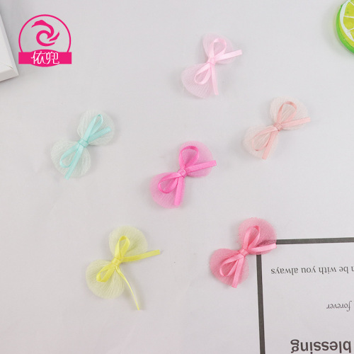 diy handmade bow hair accessories clothing topper decoration material ribbon simple cute bow hair accessories