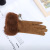 Women's Winter Gloves Winter Gloves Touch Screen Korean Style Wool Rabbit Fur Full Finger Warm Gloves