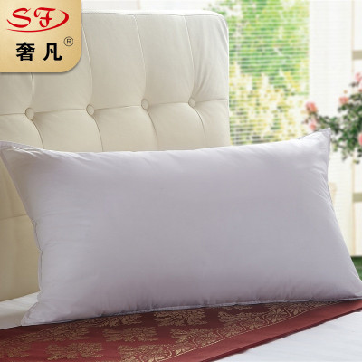 Five-star hotel pillow full cotton pillow core adult household feather velvet neck three-dimensional pillow core hotel bed