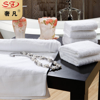 Five - star hotel towel pure cotton adult washcloth thickened absorbent household white beauty salon face towel high quality