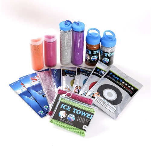 a cooling ice towel sports towel cold feeling towel frozen towels double color ice towel cool towel sports towel