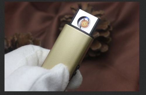Lighter USB Charging Push-up Double-Sided Cigarette Lighter Personalized Windproof Advertising Gift Fire