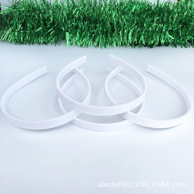 Factory Direct Sales 12mm Flat Toothed Environmentally Friendly Plastic Blank Head Buckle DIY Headband Accessories Hips Material