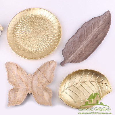 Simple butterfly leaf tray snack candy restaurant table decoration plate Japanese sushi tray