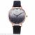 New lady embossed flower personality gradient leather belt women's table