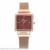 New milan women's watch with square nail bracelet with magnet clasp