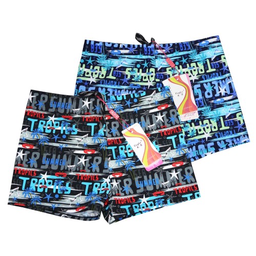 men‘s adult swimming trunks men‘s boxer conservative color fashion seaside vacation lace-up loose swimming trunks 903