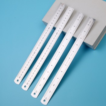 源头厂货批发 30cm公分钢直尺子不锈钢直尺子办公文具金属尺子
