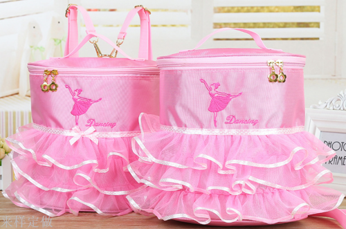 new children‘s dance bag girls dancing backpack backpack backpack dance bag latin dance gauze skirt side package customization