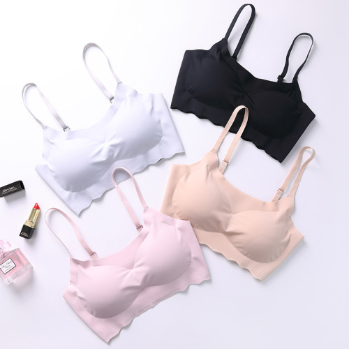 Japanese New Product Peace of Mind Second Generation Spaghetti Strap Bra No Steel Ring Yoga Exercise Vest No Trace Sleep Underwear Female Wholesale