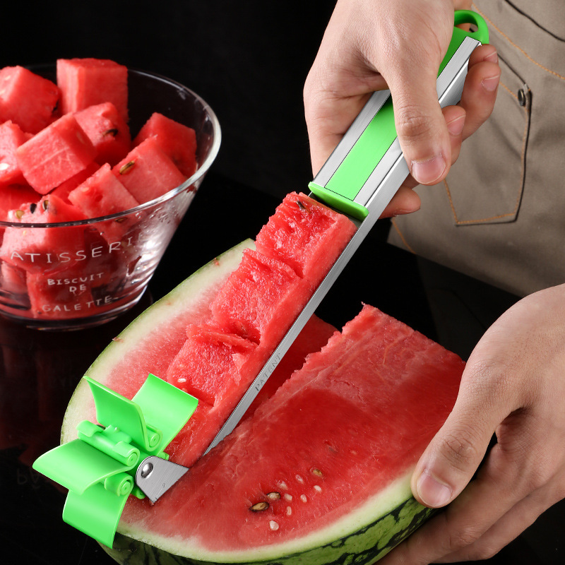 304不锈钢风车西瓜切块器 切西瓜神器 创意水果切片器 西瓜切