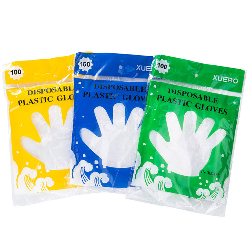 dining disposable gloves 100 pcs transparent thickened beauty household cleaning gloves
