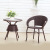 YRG Outdoor Furniture Imitation Rattan Table and Chair/Rattan Chair Balcony Rattan Set Rattan Chair Leisure Group [Wholesale]]