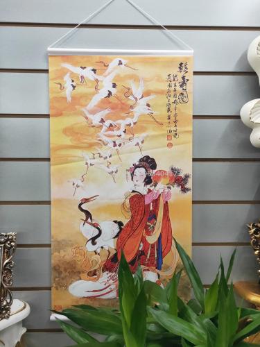 scroll painting portrait of a lady oil painting printing sample customization various sizes of paintings