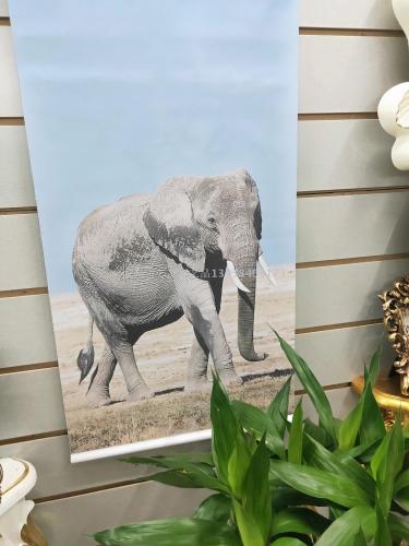 Export Elephant Hanging Painting HD Waterproof Colorfast Scroll Painting to Picture Customization Various Sizes
