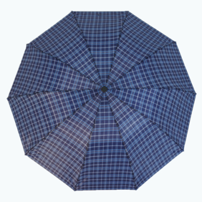 Oversized folding umbrella double checked triple folding three sunshade umbrella for men and women