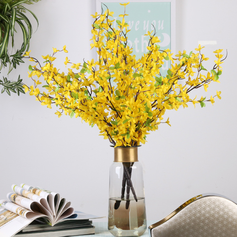 Supply Fork Winter Jasmine Artificial Flower Artificial Flower