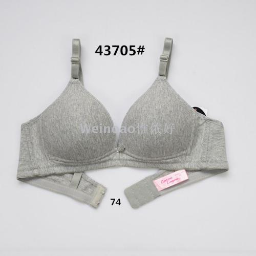 Cross-Border Foreign Trade Sexy Cotton Women‘s Bra without Steel Ring