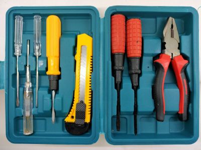 Hardware tool set for household tools, pliers, screwdriver, art knife