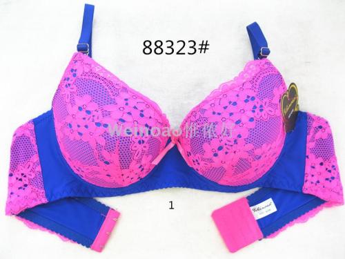 Cross-Border Foreign Trade Sexy Lace Massage Cup Bra