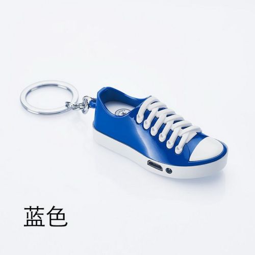 Lighter USB Charging Cigarette Lighter with Light Canvas Shoes Flashlight Keychain Pendant Heating Wire Shoes 
