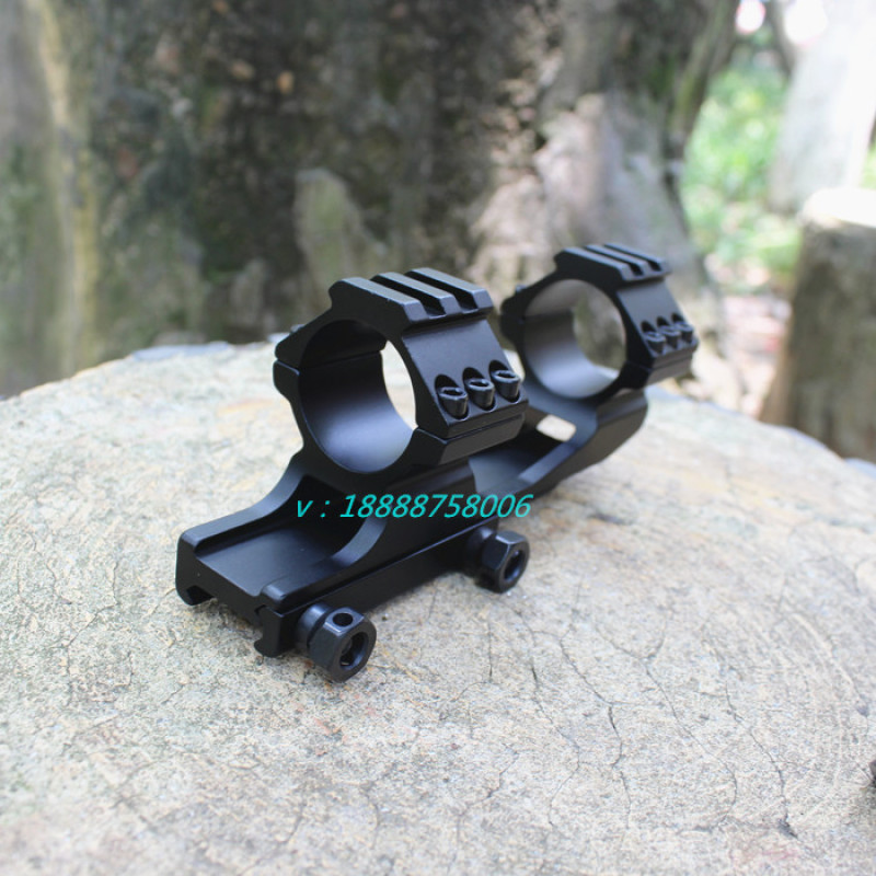 后延一体夹具通用管径21mm鱼骨卡槽1-1鱼骨导轨连体瞄准镜夹具_义乌市