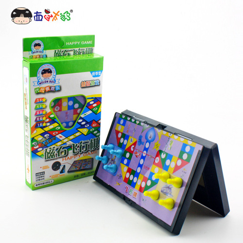 New Generation of Watermelon Taro Portable Classic Puzzle Game Chess Magnet Flying Chess Board Foldable