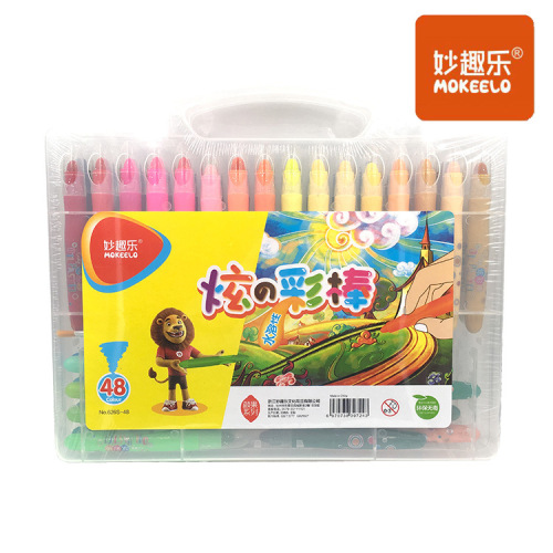 funny colorful stick rotating painted crayon graffiti water-soluble children‘s painting safety pen environmental protection