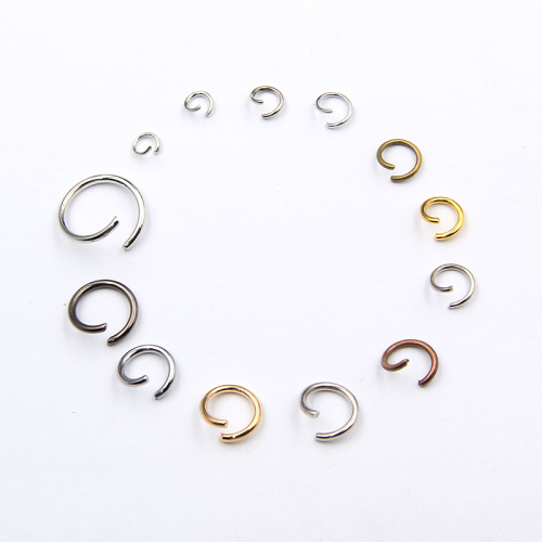 diy keychain accessories broken ring key ring metal closed single ring small circle handmade ornament key ring