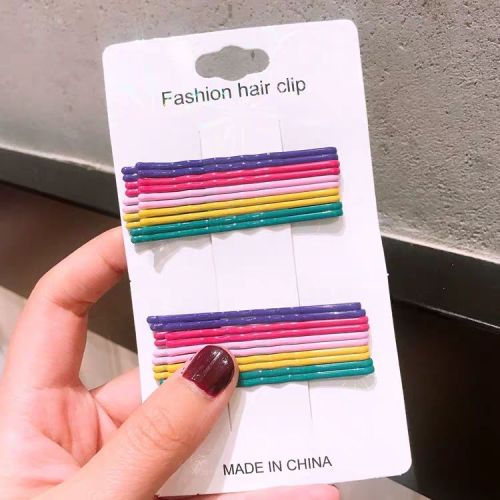 Aishang Sunshine Korean Colorful Word Clip Candy Color Hyuna Same Style Headdress Hairpin Internet Celebrity Clip Barrettes 