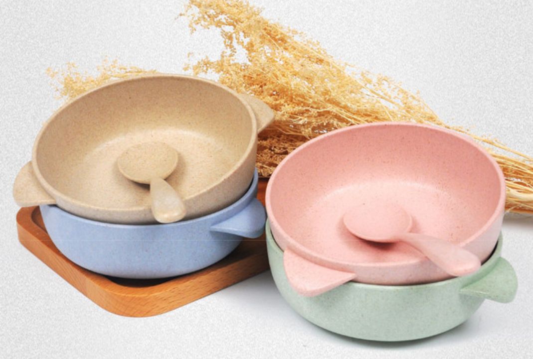 小麦秸秆碗 小麦餐具套装 小麦碗