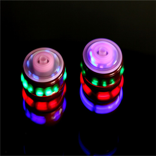 factory direct light-emitting wood-like gyro music rotating gyro colorful flash gyro children‘s light-emitting toys in stock