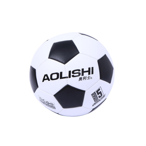 Olishi Classic Black and White Color Matching Student Match Training Soccer No. 5， 066