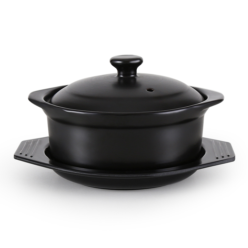 小平煲米线锅陶瓷砂锅碗带托盘餐具