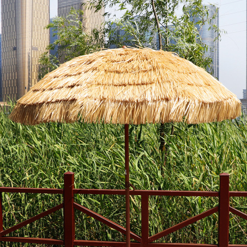 RST Foreign Trade Export Imitation Straw Sunscreen UV Outdoor Sunshade Sun Beach Umbrella