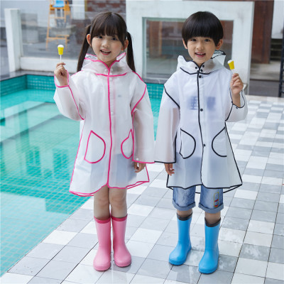 Cute cartoon wrap raincoat kindergarten children go to school Cute new raincoat