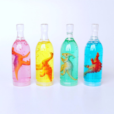 Manufacturers direct new bottle dinosaur slime crystal mud transparent slime diy solution color clay toys