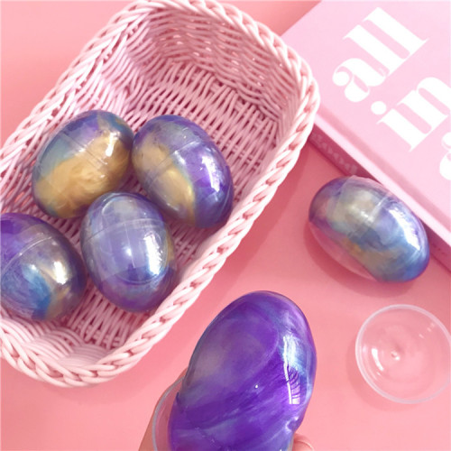 Factory Direct Sales Starry Sky Eggs New Crystal Mud Slim Transparent Slim Colored Clay DIY Wholesale Customization