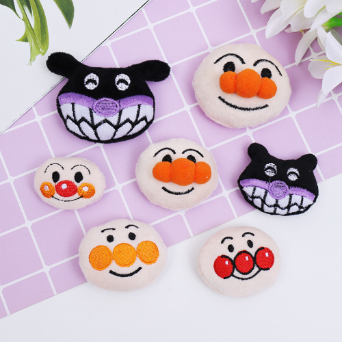 daily order foreign trade children‘s jewelry cartoon plush brooch bread superman bacteria kid clothing accessories bag accessories