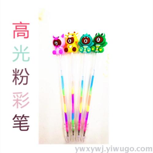 Highlight Pink Pen Gel Pen Stylish Pen Creative Creative Cartoon Holiday Gift Craft Advertising Marker Wholesale