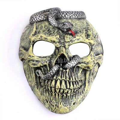 Animal mask snake head skull pu foaming mask Christmas Halloween, masquerade mask scary
